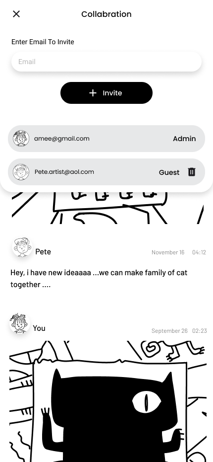 screen shot for create