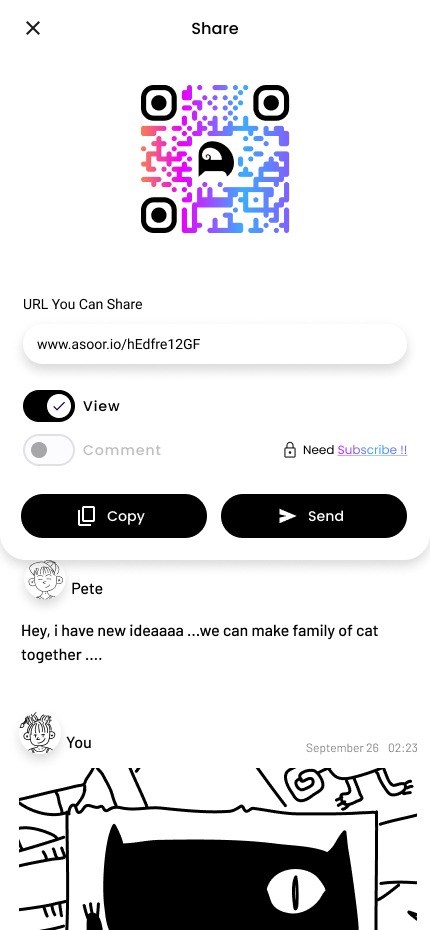 screen shot for create